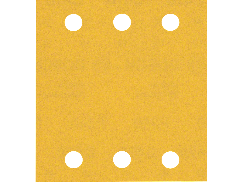 Brusni papir EXPERT C470 z 6 luknjami za vibracijske brusilnike, Dimenzije: 115x107mm, Zrnatost: 240, 2608900895